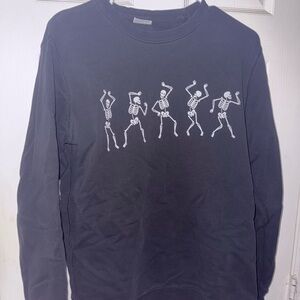 Black Skeleton Dance Sweatshirt